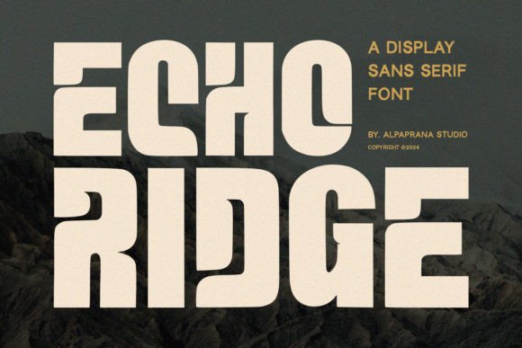 Echo Ridge: The Modern Typeface for Impactful Design