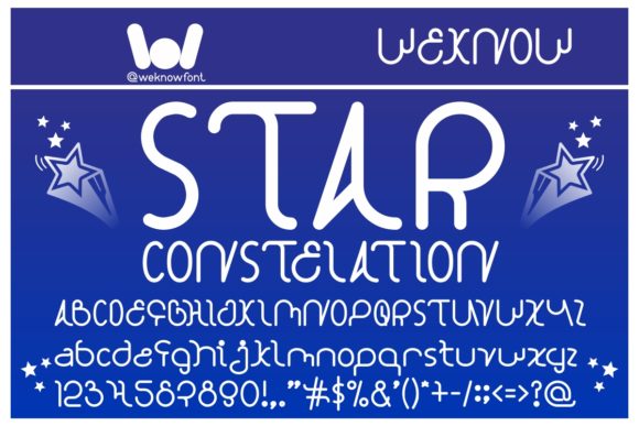 Star Constellation: A Display Font for Cosmic Brand Impact