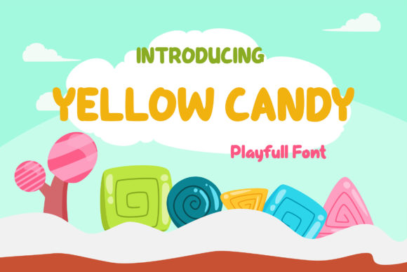 Yellow Candy: A Quirky Display Font for Creative Designs